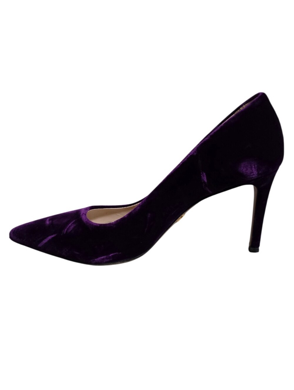 Prada Velvet Heels in Royal Purple Size 9.5 - Picture 5 of 9